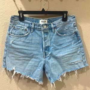Agolde Parker Long Loose Fit Vintage Short